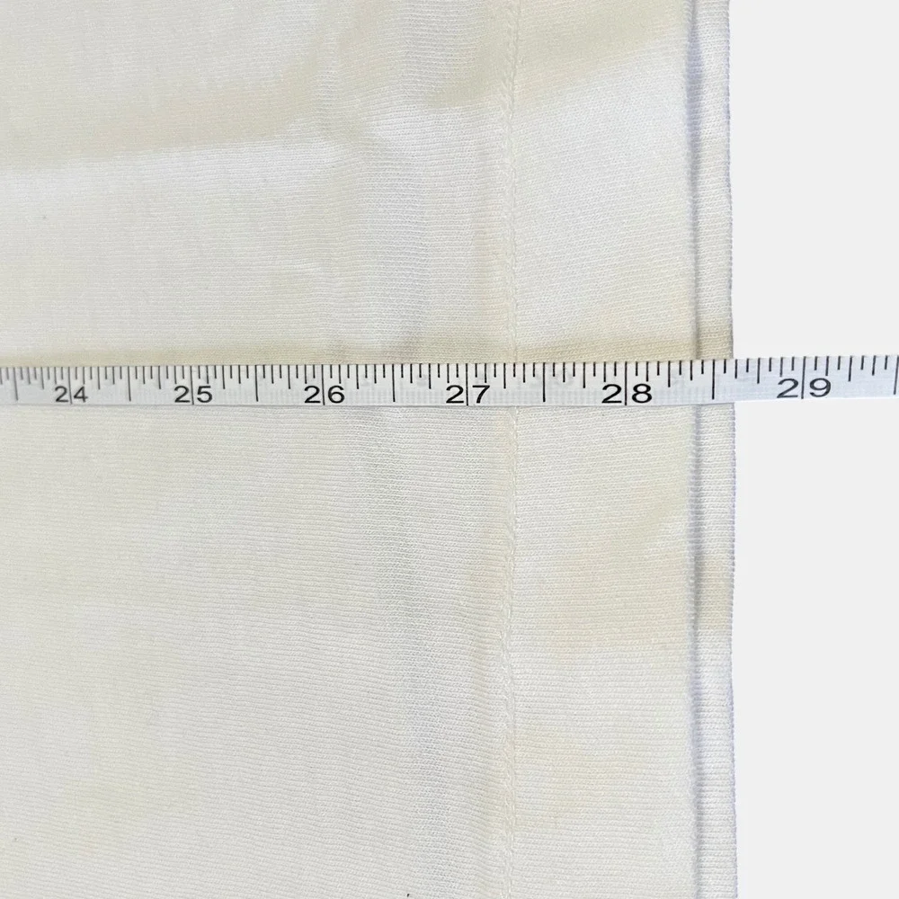Banana Republic Men's Heavyweight Cotton White VNeck TShirt XXL NWT Quiet Luxury